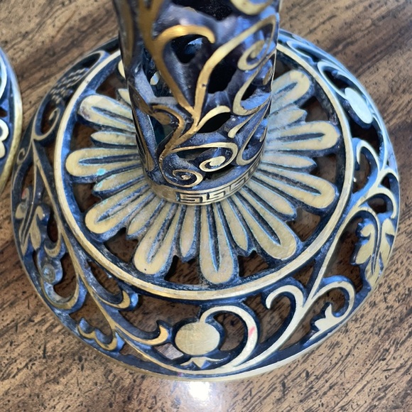 Brass candle holders - Picture 12 of 17